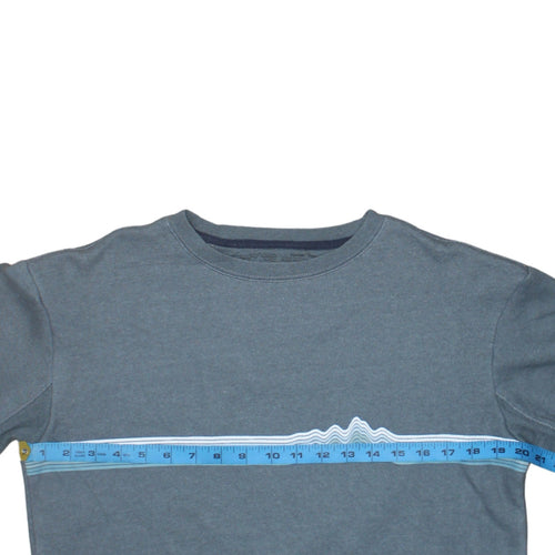 Patagonia Women Blue Regular Fit UPRISAL Crew Sweatshirt Size S