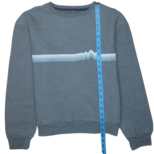 Patagonia Women Blue Regular Fit UPRISAL Crew Sweatshirt Size S