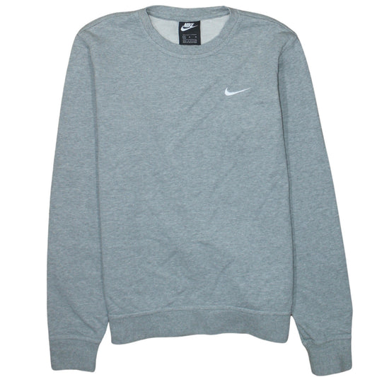 Nike Men's Grey Crew Neck Cotton Pullover Sweatshirt M