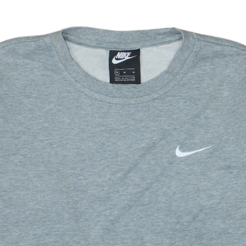 Nike Men's Grey Crew Neck Cotton Pullover Sweatshirt M