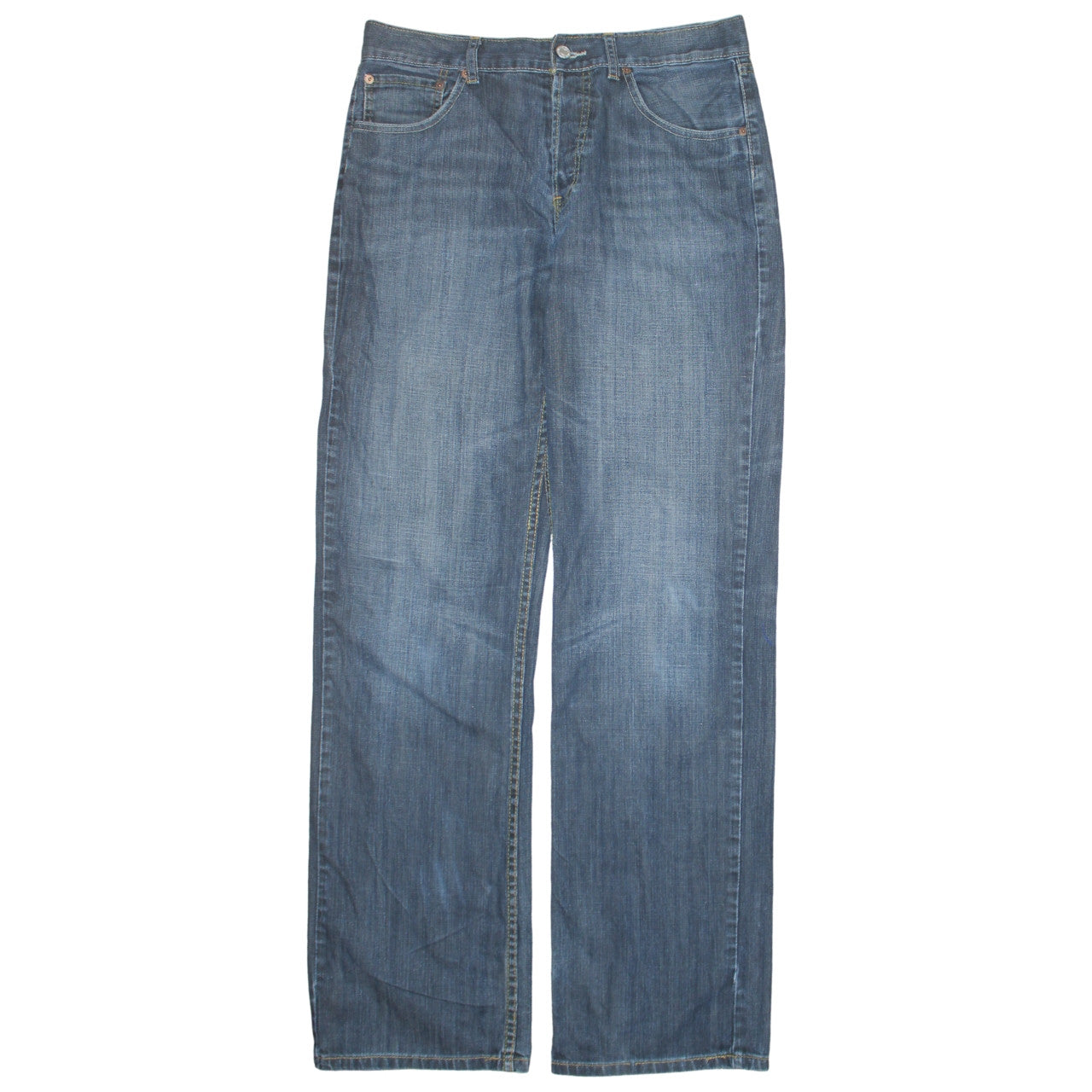 Levi's Men's Blue 33 Straight Leg Denim Jeans Classic Fit