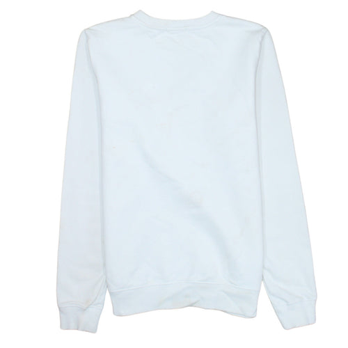 Calvin Klein Jeans Boys White Logo Pullover Sweatshirt Size 16 Years