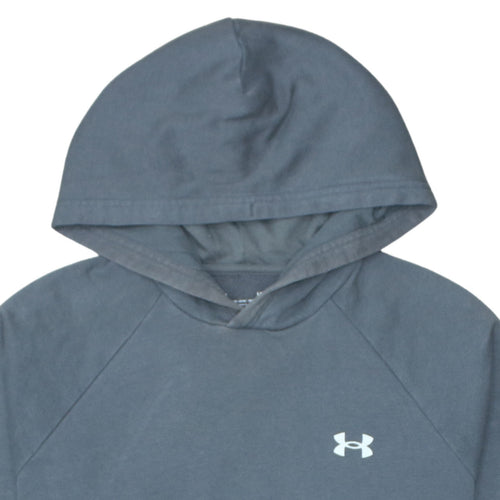 Under Armour Men's Grey Pullover Hoodie Size L ColdGear Fleece