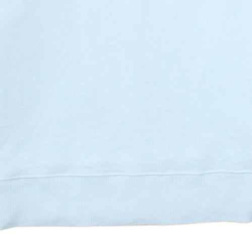 Hollister Women White XS Pullover Sweatshirt Logo Cotton Blend