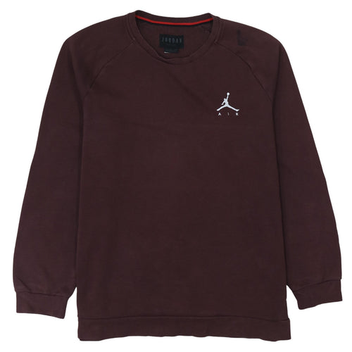 Jordan Men's Brown Crew Neck Pullover Sweatshirt XL Sports Style