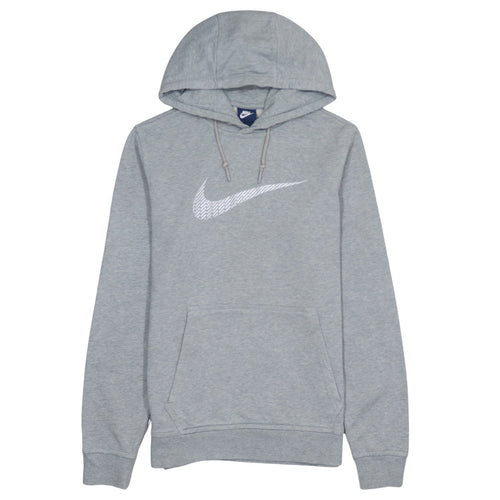 Nike Men's Grey Pullover Hoodie Size S Regular Fit Sports Fleece