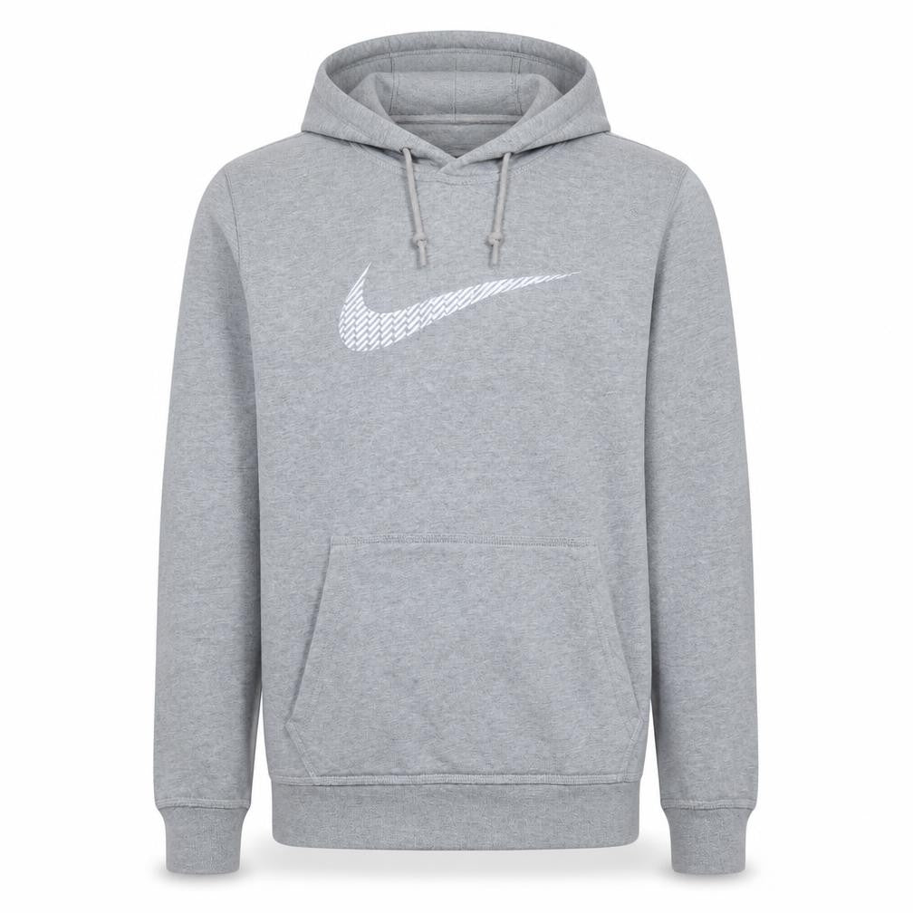 Nike Men's Grey Pullover Hoodie Size S Regular Fit Sports Fleece