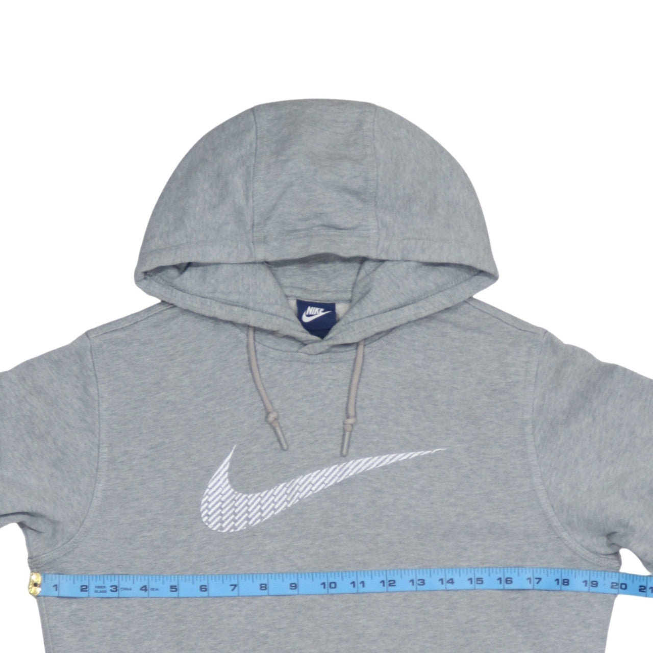 Nike Men's Grey Pullover Hoodie Size S Regular Fit Sports Fleece