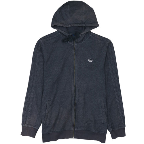 adidas Men’s Black Full Zip Hoodie L Regular Fit Sportswear