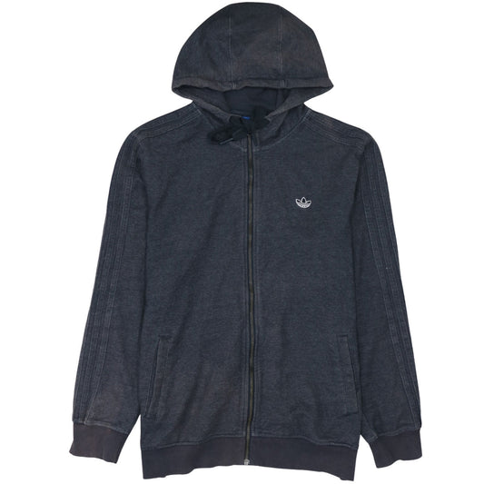 adidas Men’s Black Full Zip Hoodie L Regular Fit Sportswear