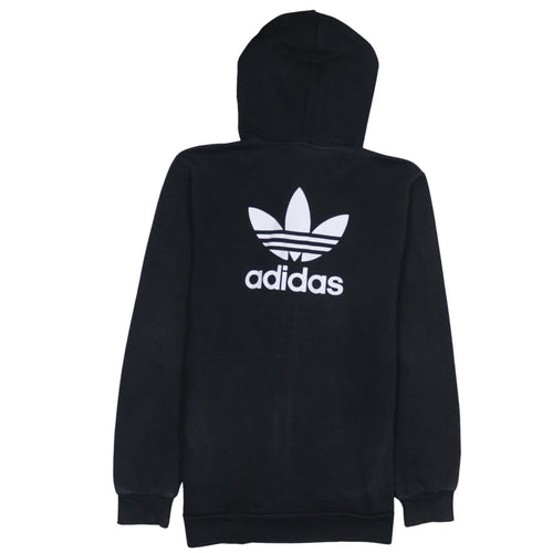 Adidas Men's Black Full Zip Hoodie XS Logo Fleece Sweatshirt