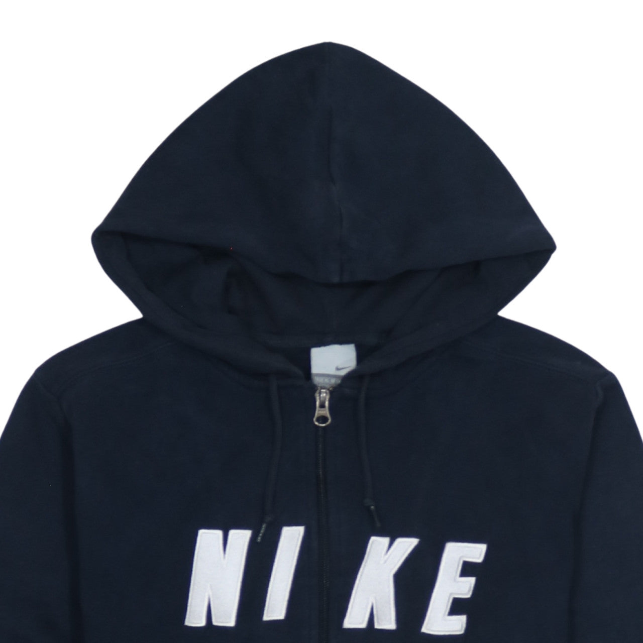 Nike Women's Navy Full Zip Hoodie Size XL 16/18 Fleece Lined Casual