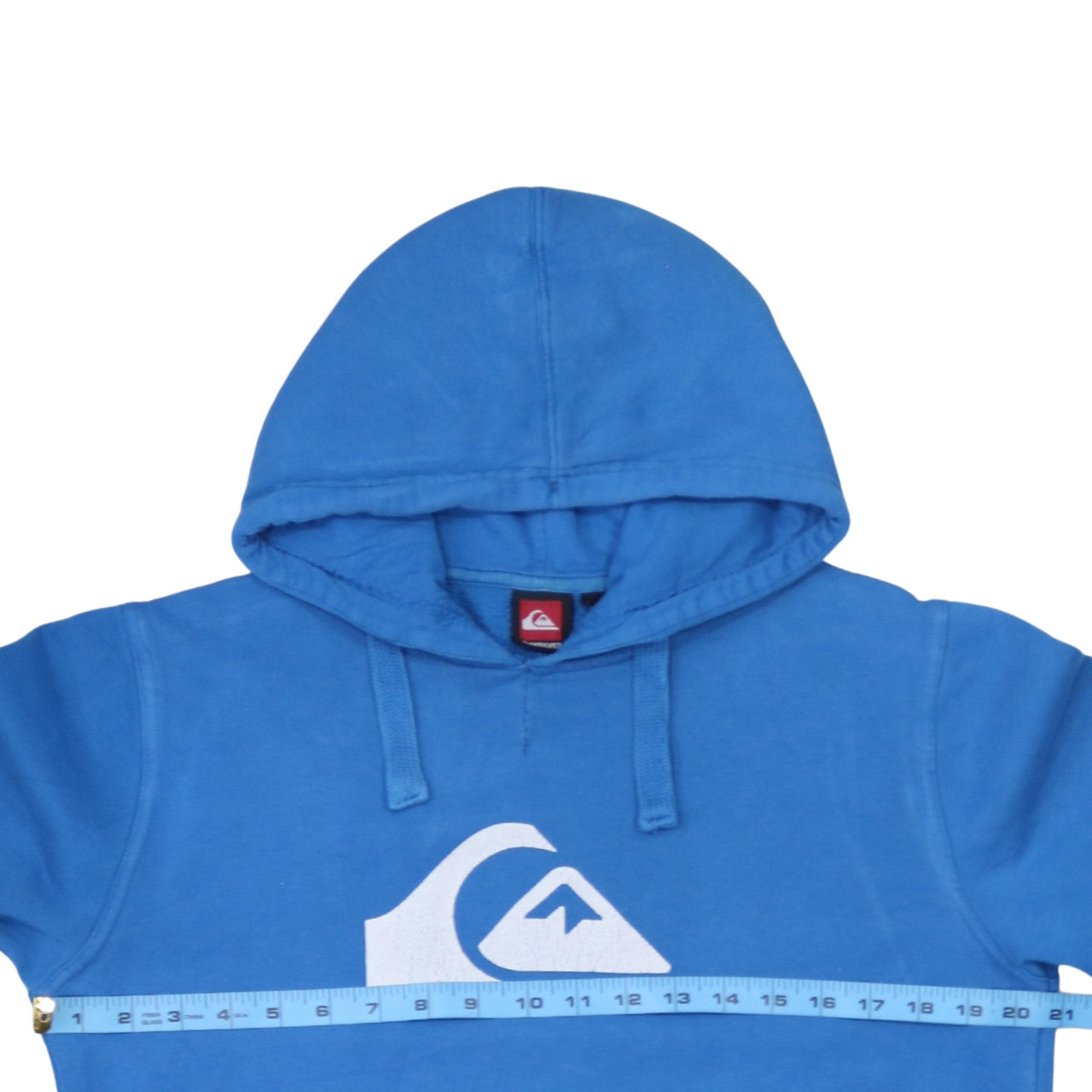Quiksilver Men's Blue Pullover Hoodie M Logo Surf Style