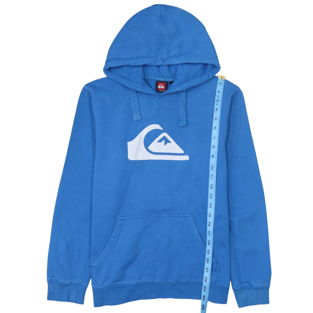 Quiksilver Men's Blue Pullover Hoodie M Logo Surf Style