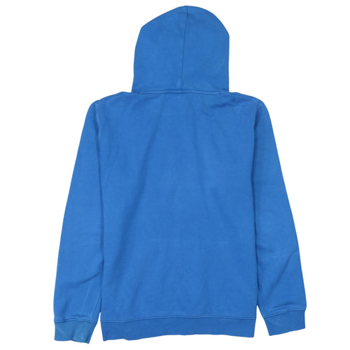 Quiksilver Men's Blue Pullover Hoodie M Logo Surf Style