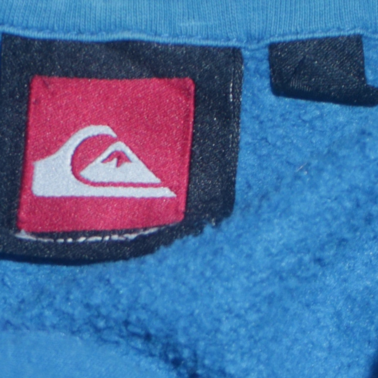 Quiksilver Men's Blue Pullover Hoodie M Logo Surf Style