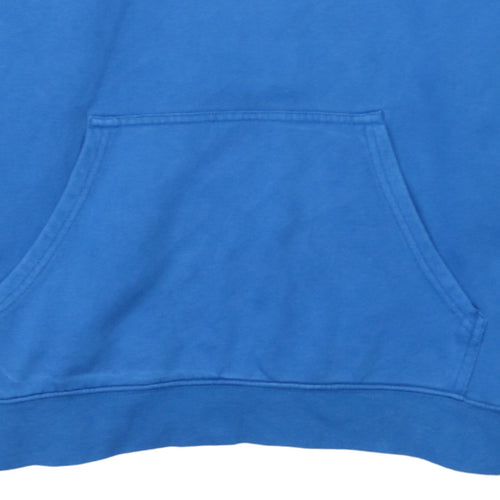 Quiksilver Men's Blue Pullover Hoodie M Logo Surf Style