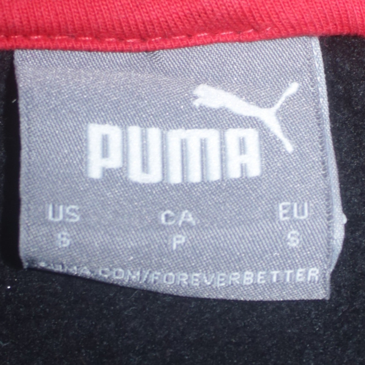 Puma Men's Black Full Zip Hoodie Size S Sportswear Logo Fleece