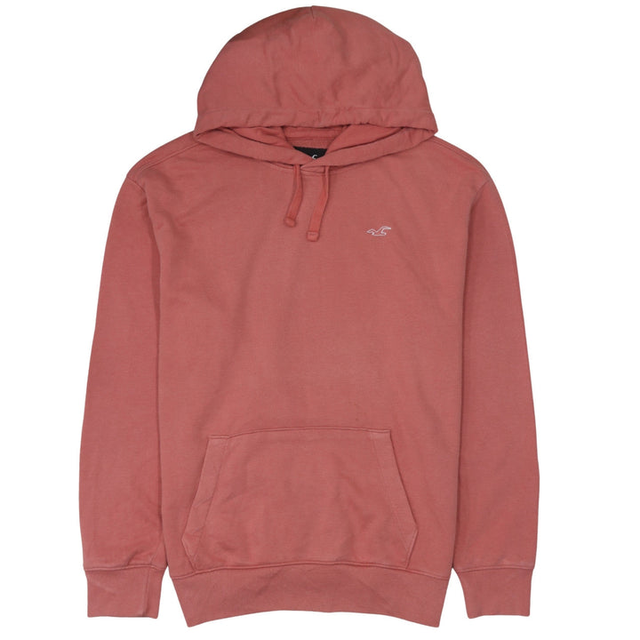 Hollister Men’s Pink Pullover Hoodie XL Cotton Blend Fleece