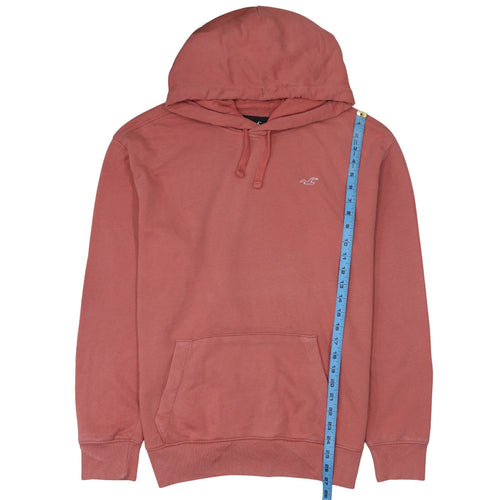 Hollister Men’s Pink Pullover Hoodie XL Cotton Blend Fleece