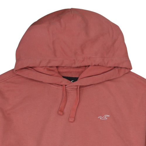 Hollister Men’s Pink Pullover Hoodie XL Cotton Blend Fleece