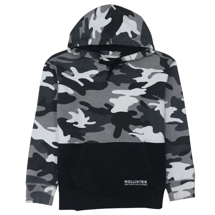 Hollister Men's Multicoloured Camo Pullover Hoodie XS