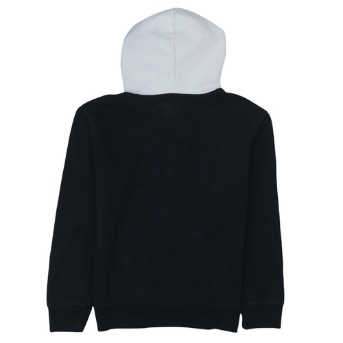 Hollister Women’s Black and White Pullover Hoodie XS