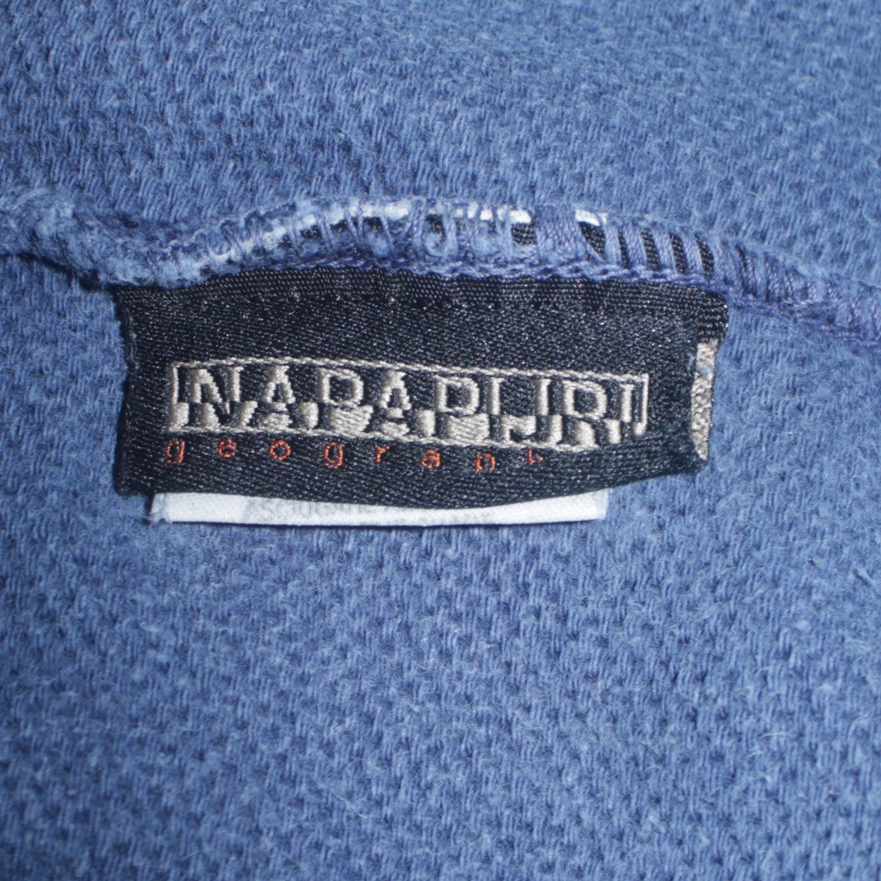 Napapijri Men's Blue Crew Neck Logo Sweatshirt Size L