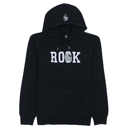 Carhartt Men’s Black Rock Pullover Hoodie Medium Graphic Fleece