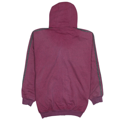 Adidas Men’s Purple Full Zip Hoodie Size M Fleece Casual Sportswear