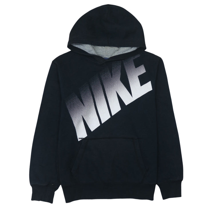 Nike Boys Black XL Pullover Hoodie with Large Logo Print 13-15 Years