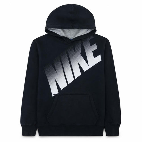 Nike Boys Black XL Pullover Hoodie with Large Logo Print 13-15 Years