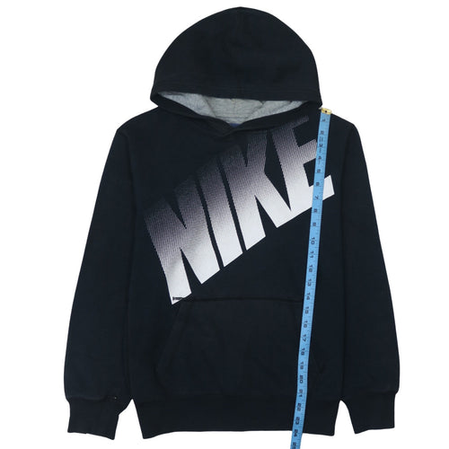Nike Boys Black XL Pullover Hoodie with Large Logo Print 13-15 Years