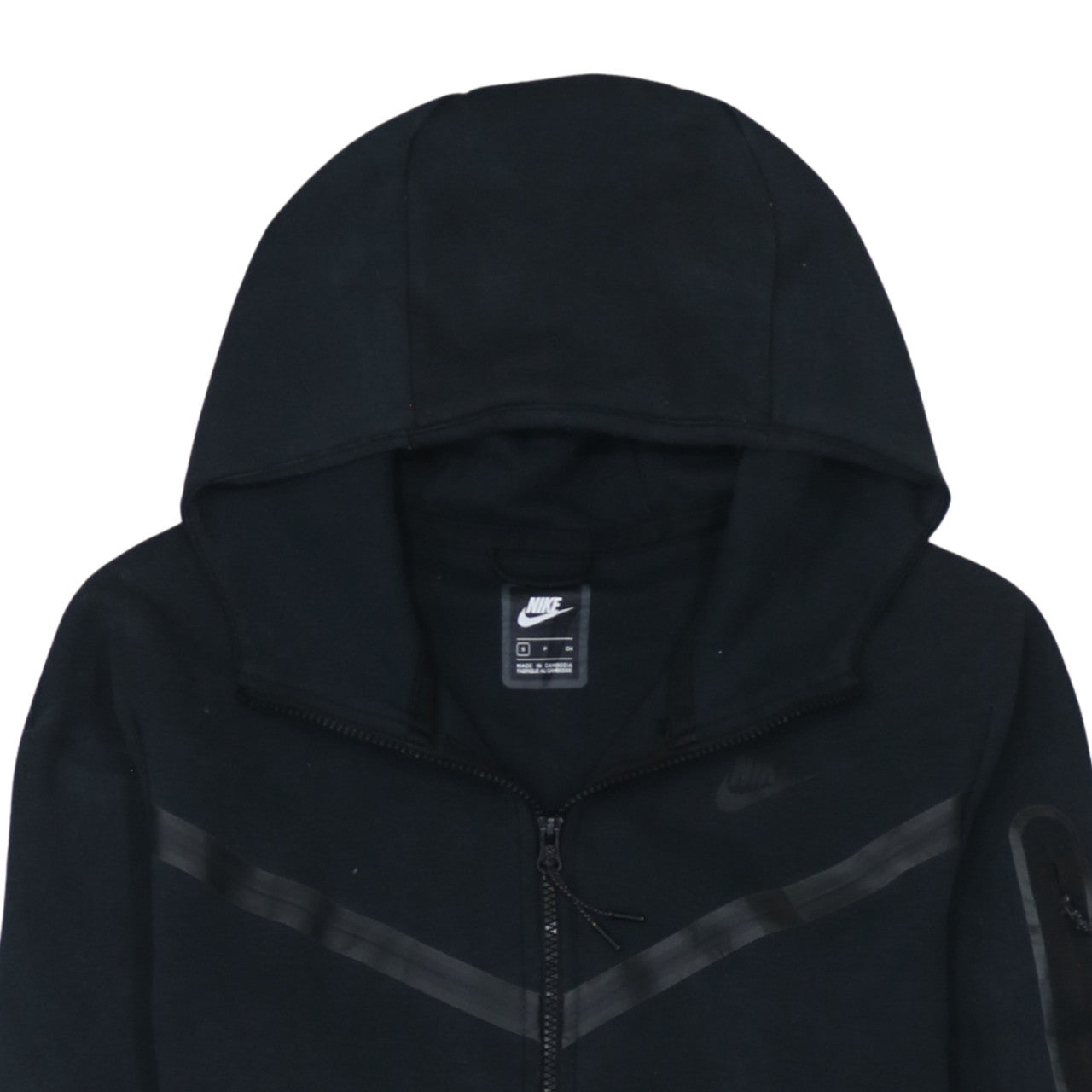 Nike Men's Black Full Zip Hoodie Small Sportswear Fleece