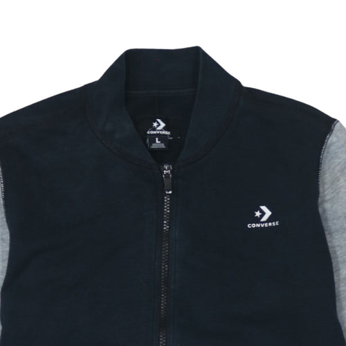 Converse Men's Blue Grey Full Zip Sweatshirt Size L