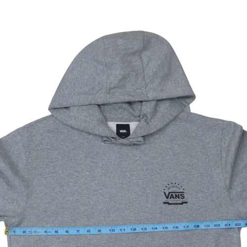 Vans Mens Grey Pullover Hoodie Large Graphic Print Skate Style