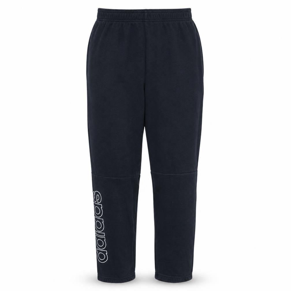 Front view of adidas Men's Black Jogger Trousers, size S, Comfortable Casual