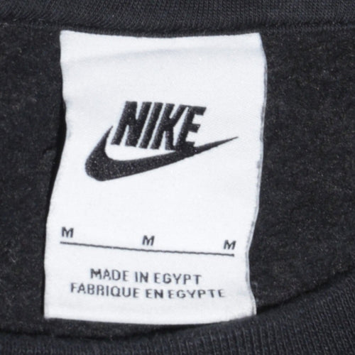 Nike Men's Black Gold Logo Pullover Sweatshirt M