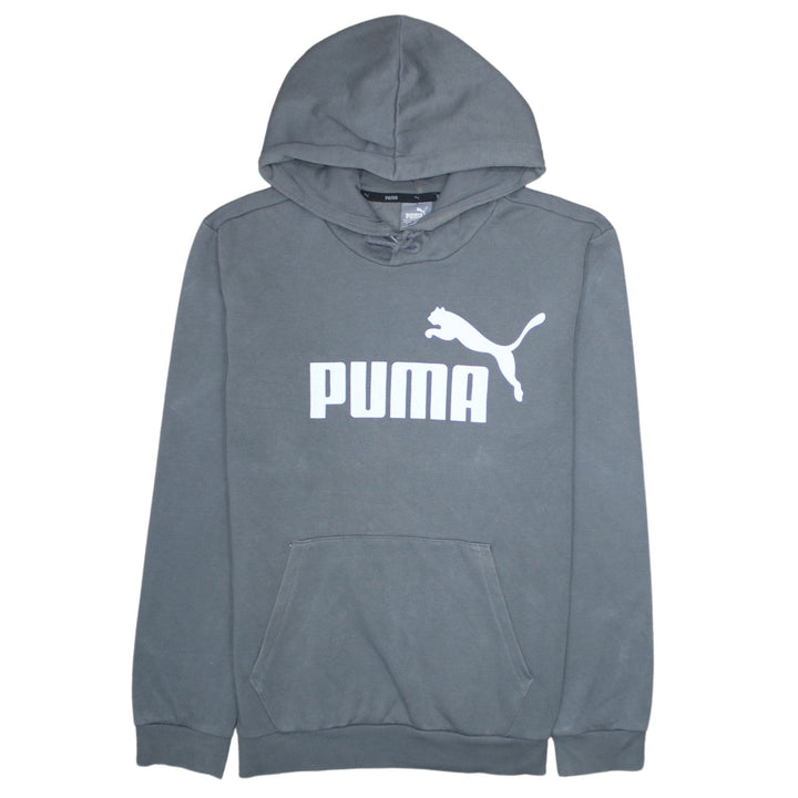 Puma Mens Grey Pullover Hoodie Small Regular Fit Sports Style