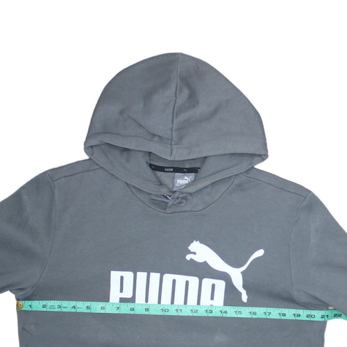 Puma Mens Grey Pullover Hoodie Small Regular Fit Sports Style