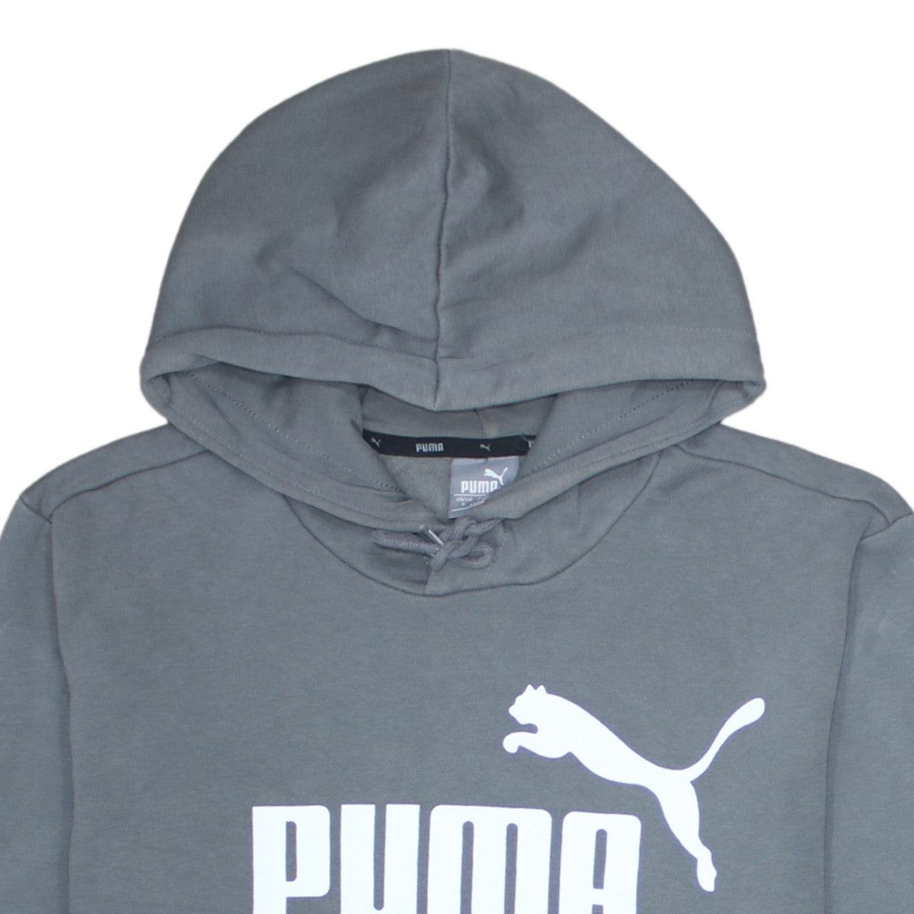 Puma Mens Grey Pullover Hoodie Small Regular Fit Sports Style