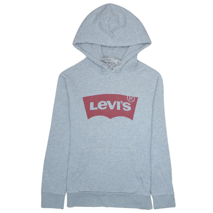 Levi's Men's Grey Pullover Hoodie S Logo Graphic Sweatshirt
