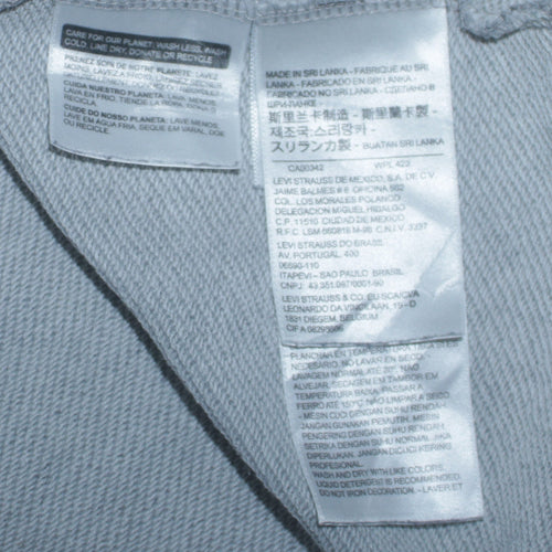 Levi's Men's Grey Pullover Hoodie S Logo Graphic Sweatshirt