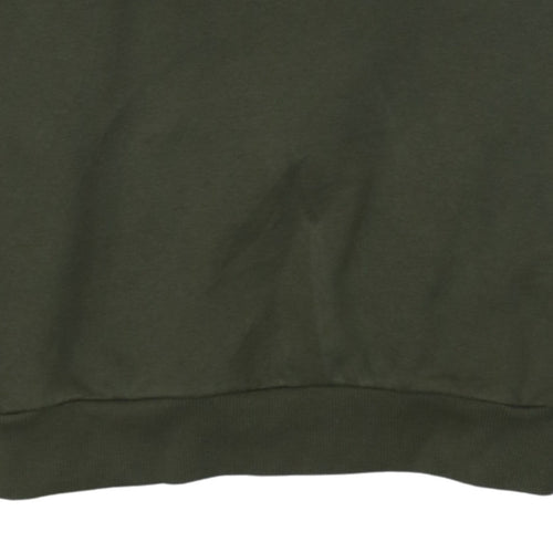 Puma Boys Green Crew Neck Pullover Sweatshirt 13-14 Years Logo Print