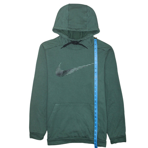 Nike Men's Green Pullover Hoodie L Dri-Fit Graphic Sportswear