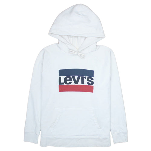 Levi's Men's White Logo Pullover Hoodie Size L