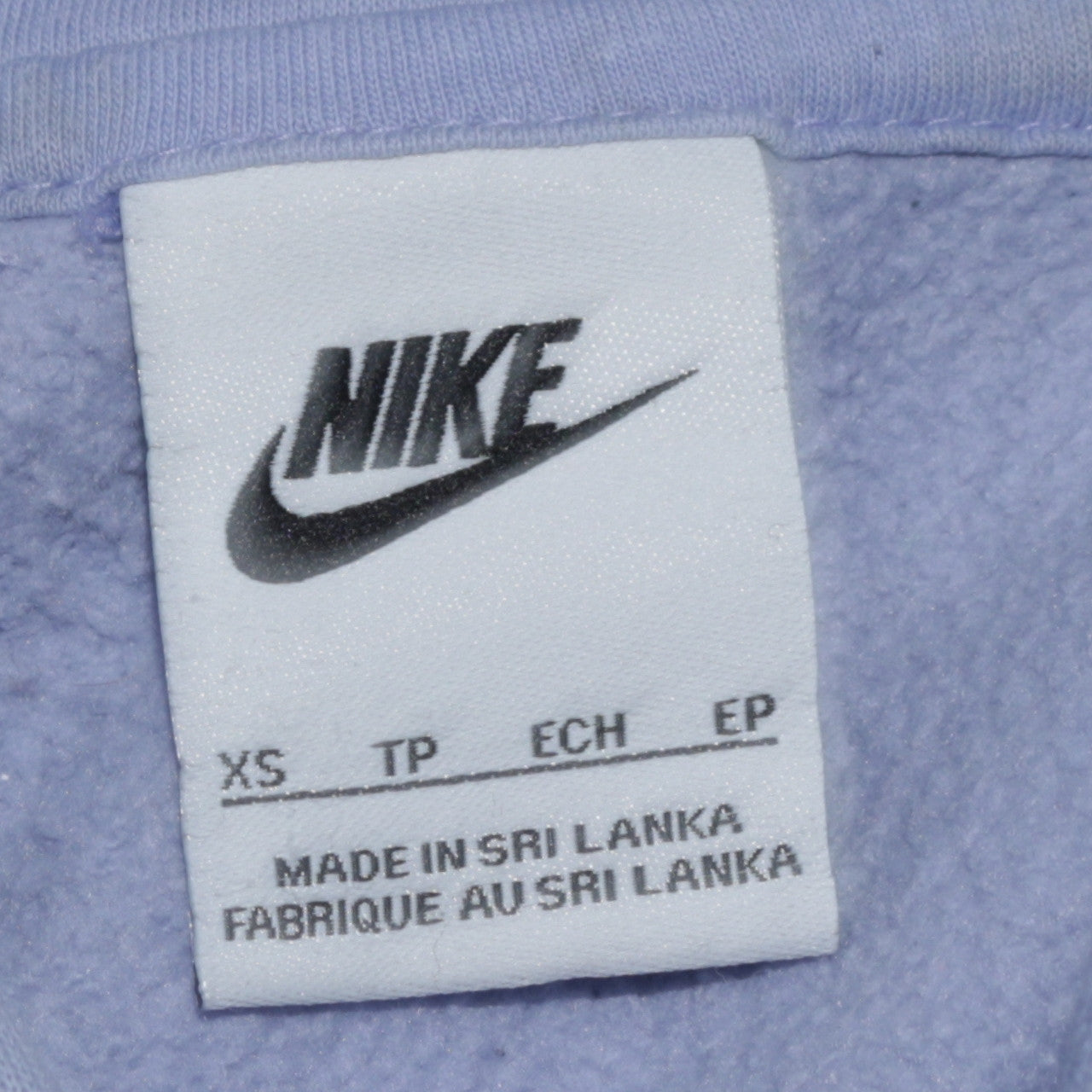 Nike Women's Blue Pullover Hoodie XS Relaxed Fit Cotton Blend