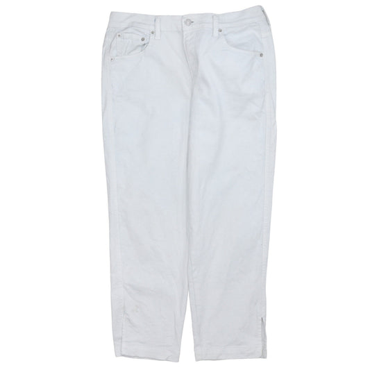 Levi's Women White Size 10 Classic Capri Jeans Cotton Blend