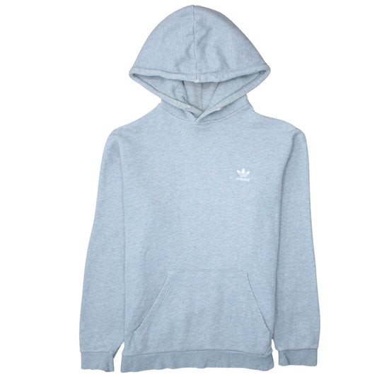 Adidas Men's Grey Pullover Hoodie Size M Regular Fit Sportswear