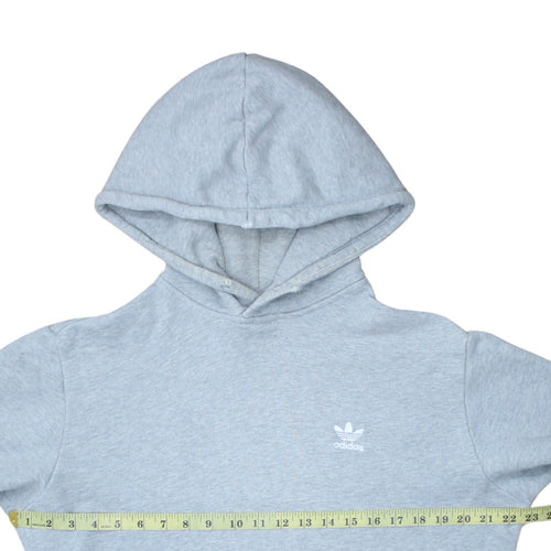 Adidas Men's Grey Pullover Hoodie Size M Regular Fit Sportswear